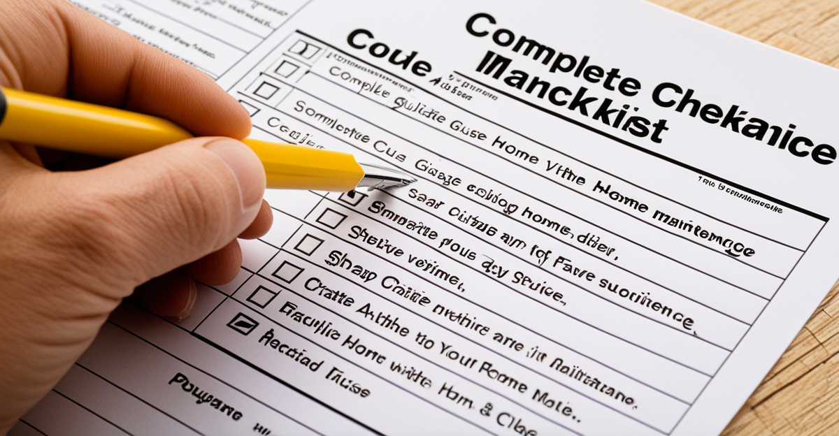Guia completo: criando uma lista de verificação eficaz para a manutenção da casa